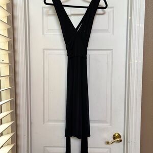 Diane Von Furstenberg Black Backless Dress